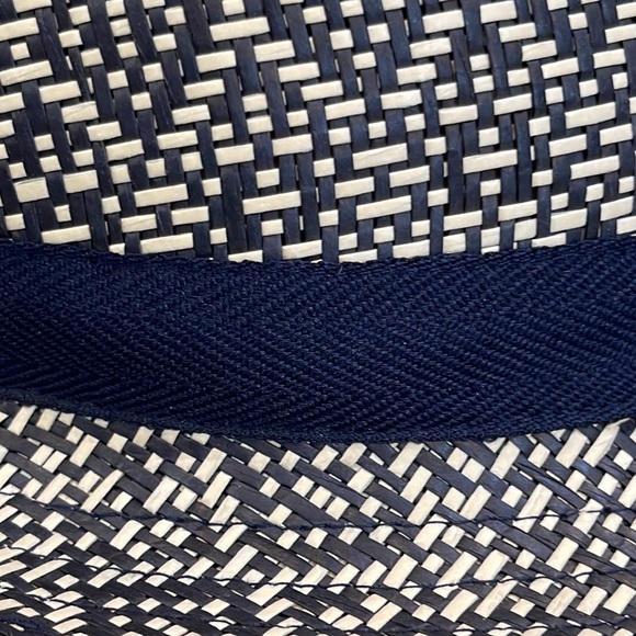 Lucky Brand black and white diamond weave fedora - Picture 3 of 10